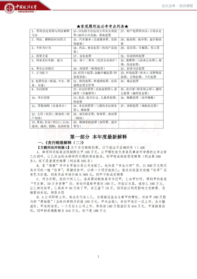 《冲刺阶段-刑法讲义-方鹏_2026法考客观_法-D_08冲刺提分阶段(内部班)_00讲义》第1页预览