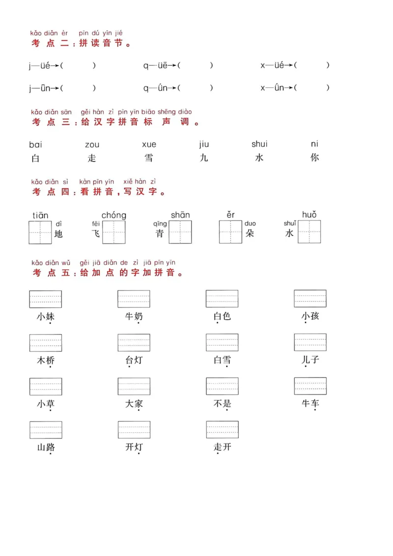 《《高频考点通关密卷》1年级上册_2027版小学《高频考点通关密卷》1-6年级上册(语文)(人教)》第6页预览