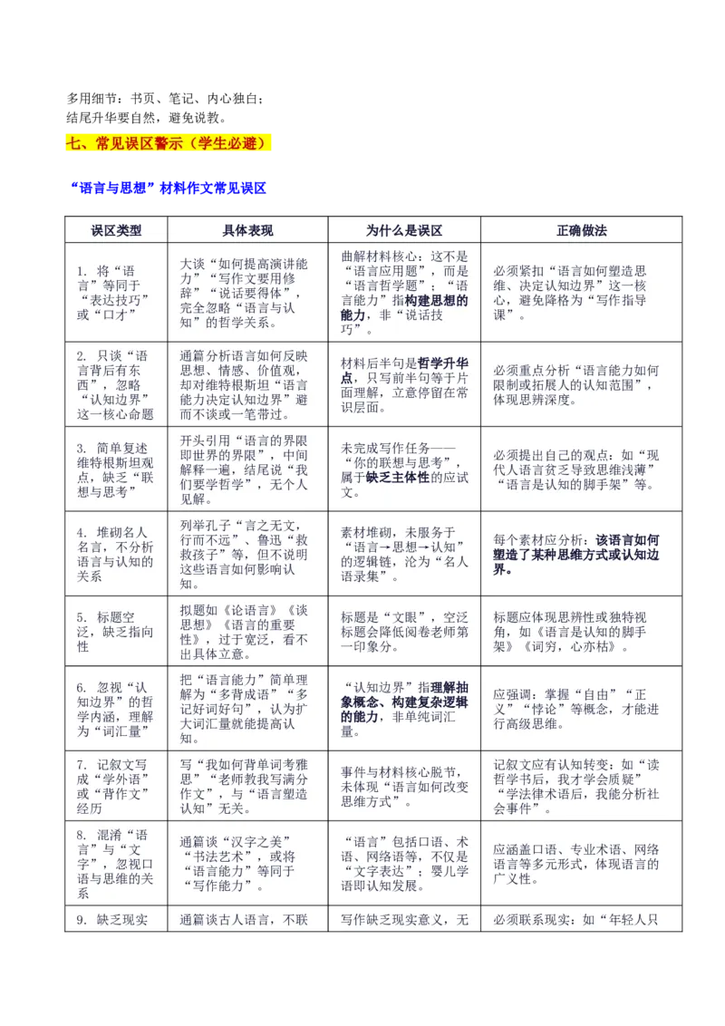 《全国名校联盟2026届联合开学摸底考试“语言能力决定认知边界”审题立意及范文_专项复习_2026年-语文专项复习_582026年高考语文各地名校模考卷作文导写》第5页预览