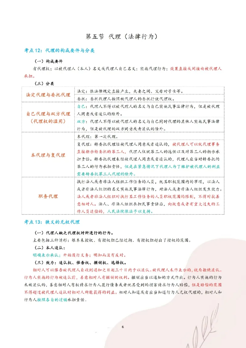 《三色笔记-民法(已优化)_2026法考客观_其他_26法考总结类干货汇总_0526法考三色笔记》第10页预览
