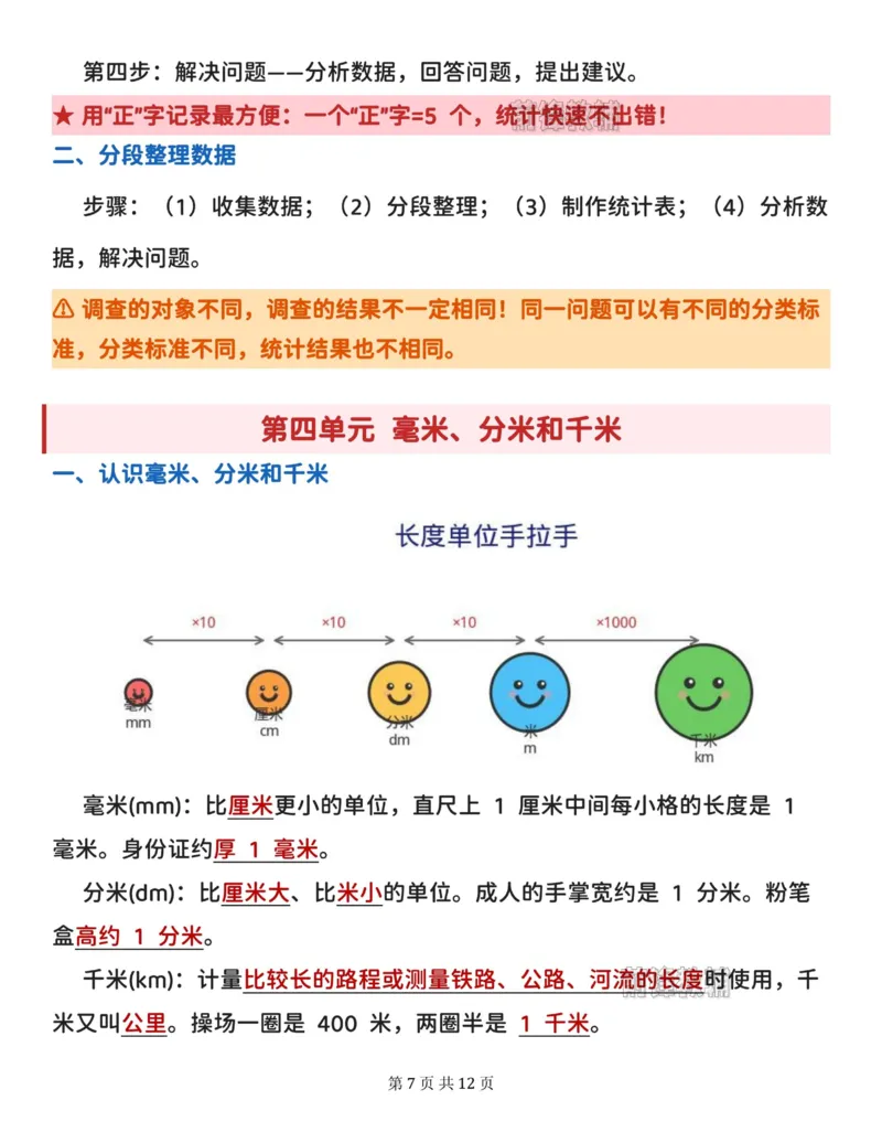《2027版三年级上册数学全册必背知识点汇总（苏教版）_2027版小学《知识点汇总》1-6年级上册（北师+苏教）》第7页预览