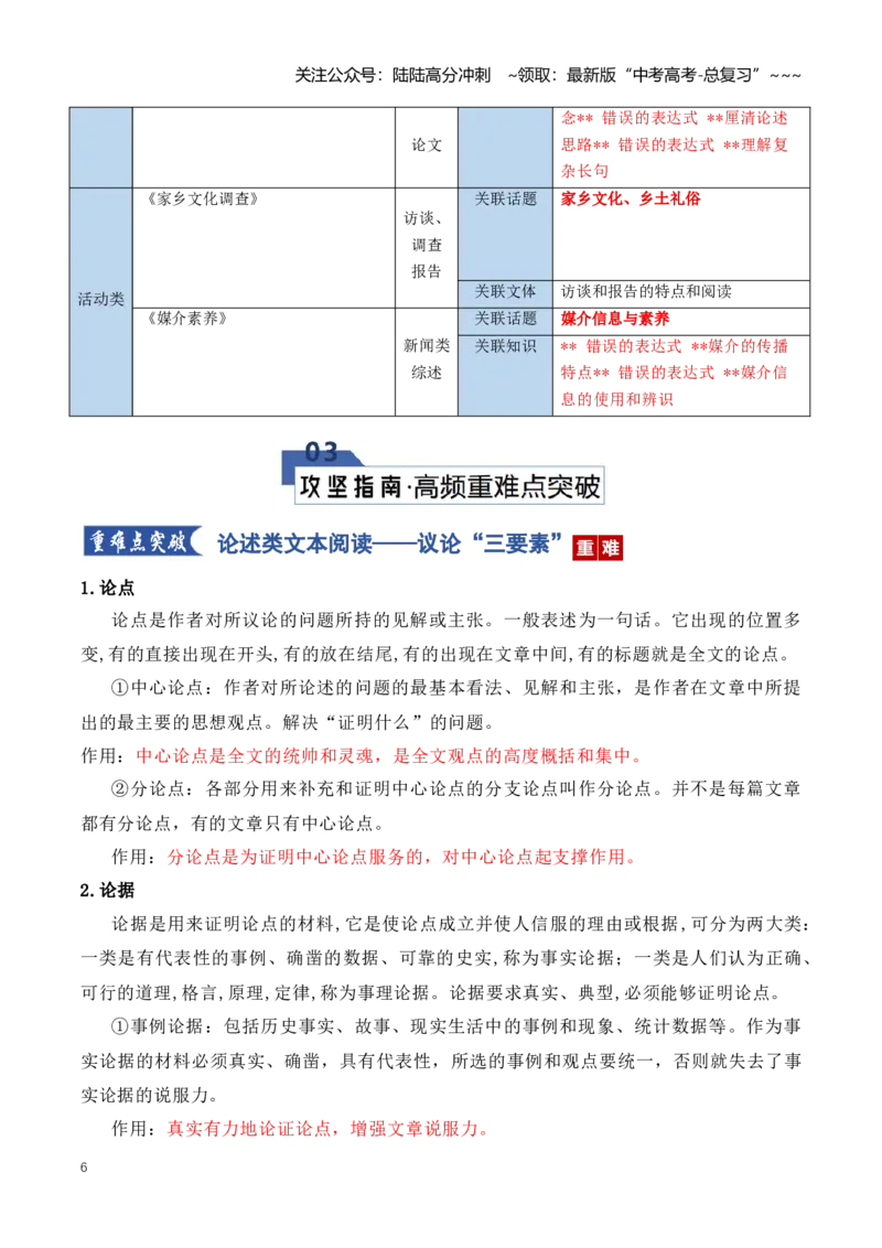 《信息类文本前备知识与教材教考关联梳理（知识清单）（全国通用）（教师版）_一轮复习_2026年-语文一轮复习_2026年高考语文一轮复习讲义+练习+课件（新教材新高考）-G55_2026版》第6页预览