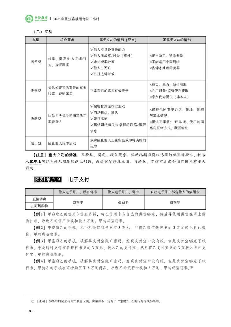 《2026齐贤法考客观题考前三小时刑法-张宇琛_2026法考客观_齐--X_052026QX考前聚焦_06视频+讲义2026齐贤客观考前聚焦刑法-张宇琛》第10页预览