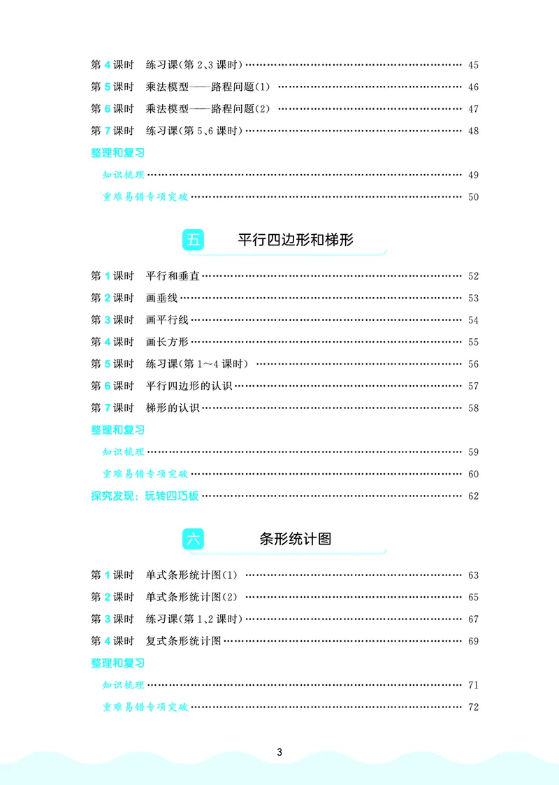 《天天练四上人教数学福建专版_1785475761967_52026秋小学《53》系列语数英_53天天练_🐐53天天练26年人教上册福建抢先》第5页预览