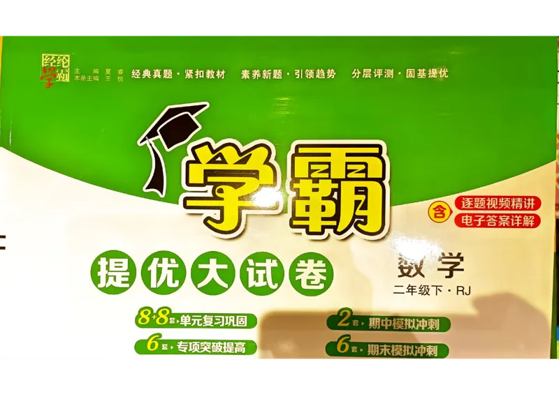 《2024春学霸提优大试卷2下数学（人教）_小学学霸专题系列资料包：包括五星学霸、学霸默写、学霸作业本等资料_学霸提优大考卷2024_学霸提优大试卷(2)》第1页预览