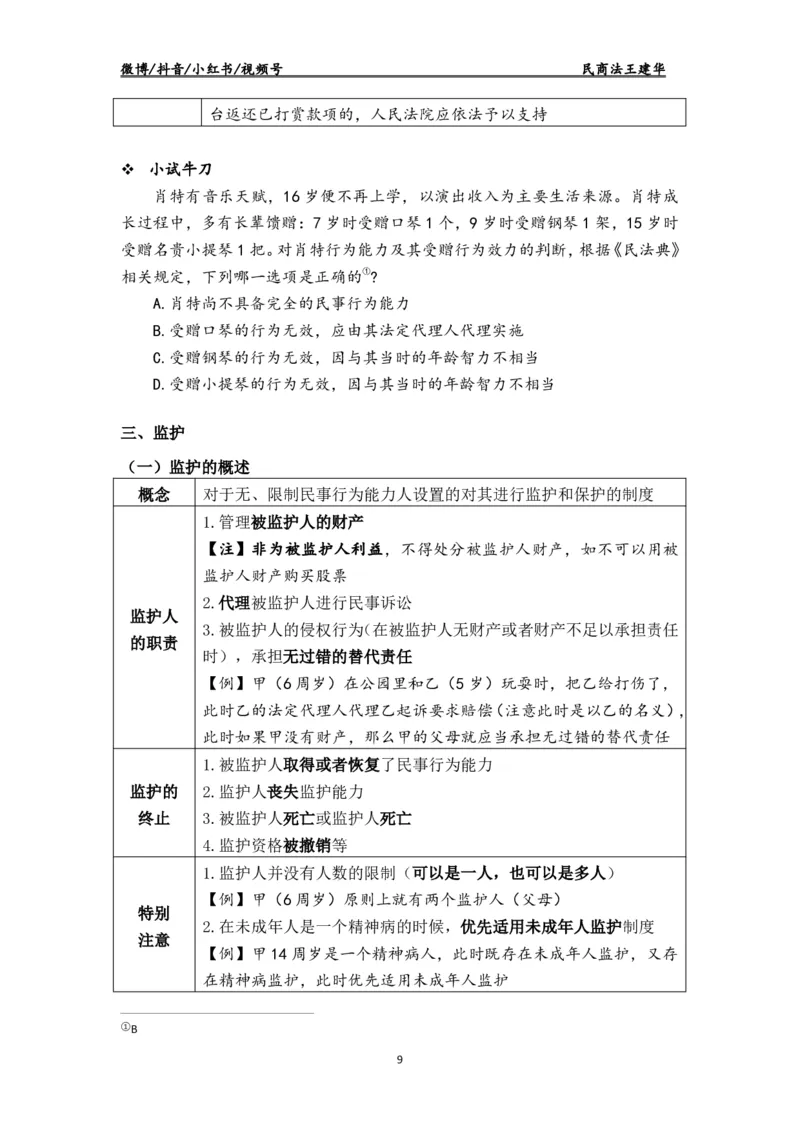 《2026瑞达客观题民法讲义-王建华_2026法考客观_瑞-D_2026RD法考客观精讲视频+讲义_2026RD法考客观精讲民法-王建华视频+讲义》第9页预览