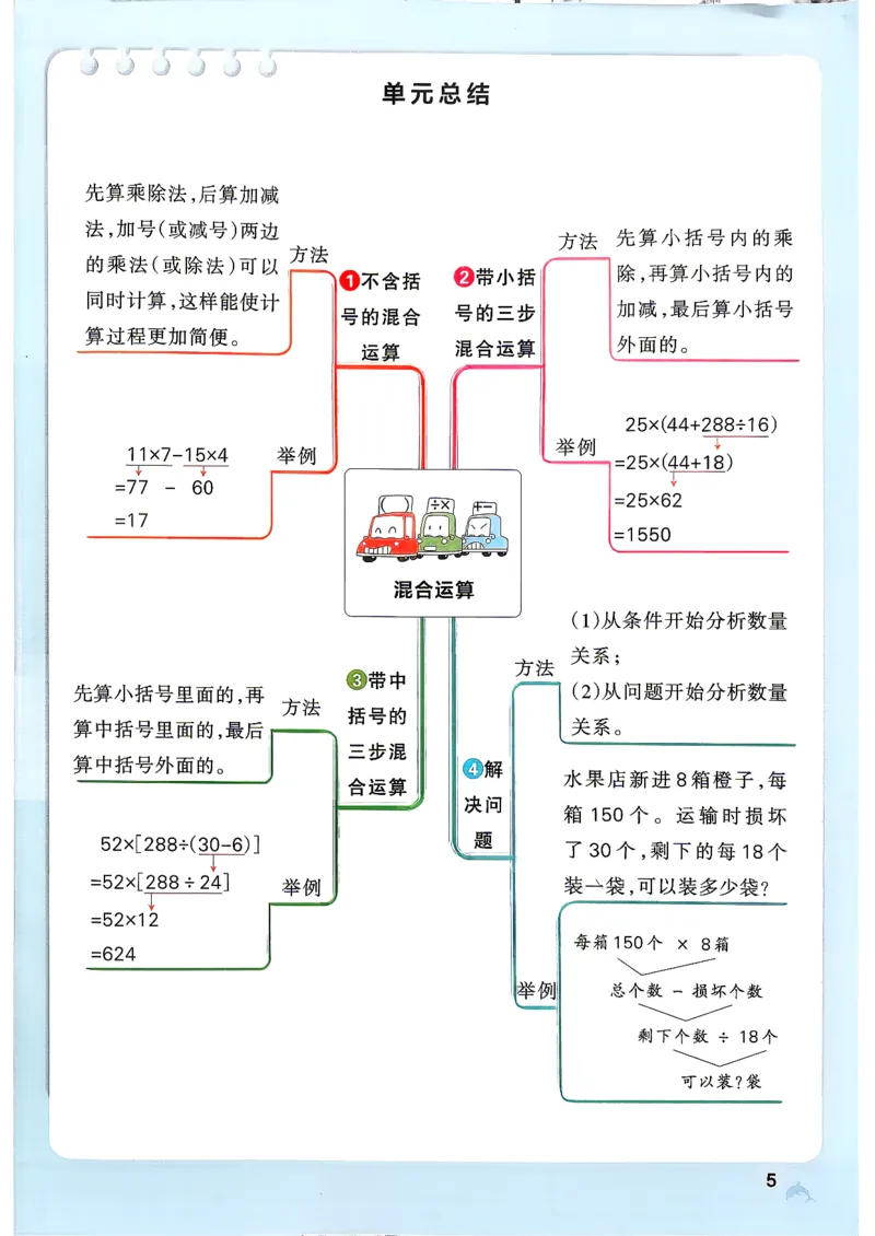 《小学学霸作业本4上数学+答案(1)_2027版小学《小学学霸冲A卷》3-5年级上册（数学）（青岛54）》第8页预览