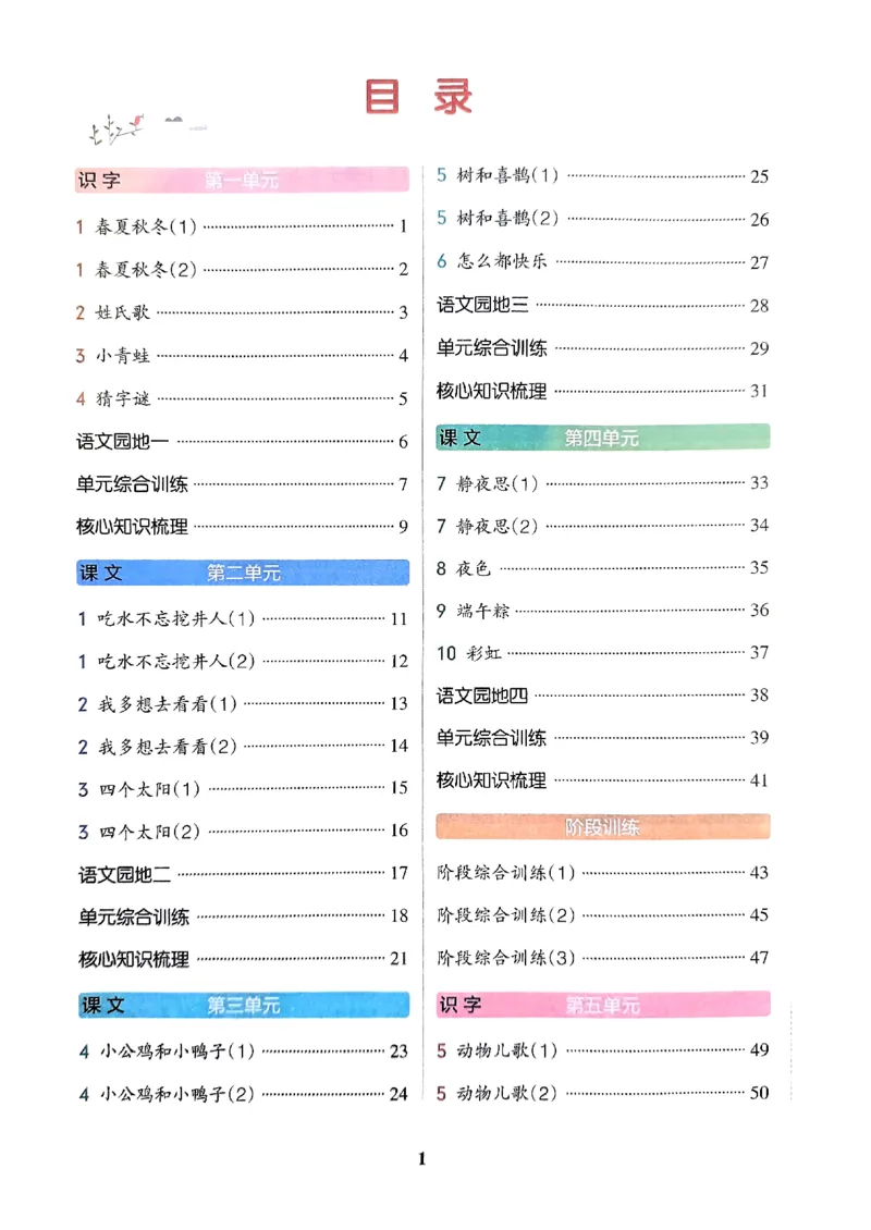 《2024春一下学霸默写（语文）_小学学霸专题系列资料包：包括五星学霸、学霸默写、学霸作业本等资料_学霸默写24春》第3页预览