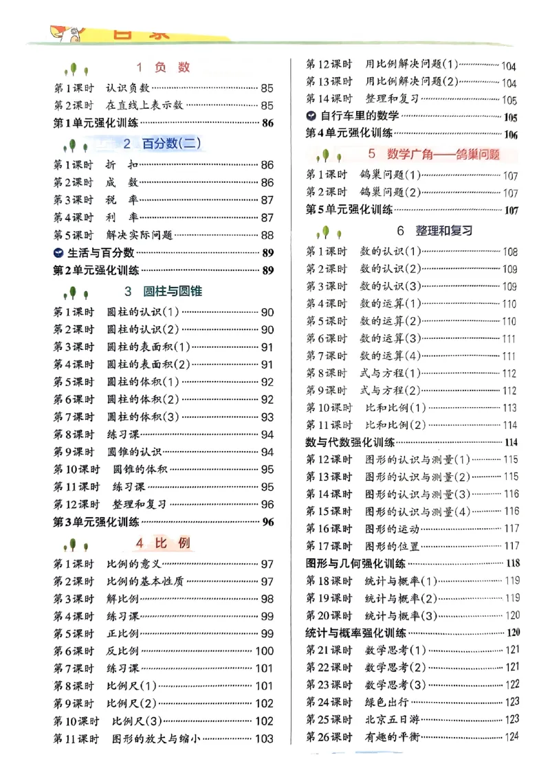 《22024春学霸作业本6下数学（人教）答案_小学学霸专题系列资料包：包括五星学霸、学霸默写、学霸作业本等资料_学霸作业本》第2页预览