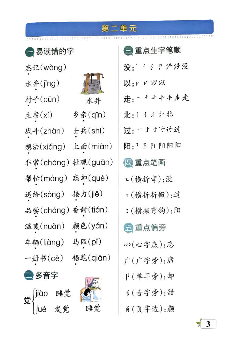 《2024春学霸单元期末标准卷1下语文-知识手册_小学学霸专题系列资料包：包括五星学霸、学霸默写、学霸作业本等资料_学霸单元期末卷2024春_学霸单元期末标准卷1年级》第5页预览