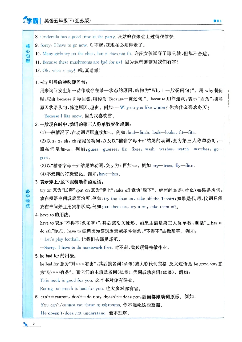 《2024春5星学霸5下英语（译林）_小学学霸专题系列资料包：包括五星学霸、学霸默写、学霸作业本等资料_2024春五星学霸_英语_译林》第6页预览