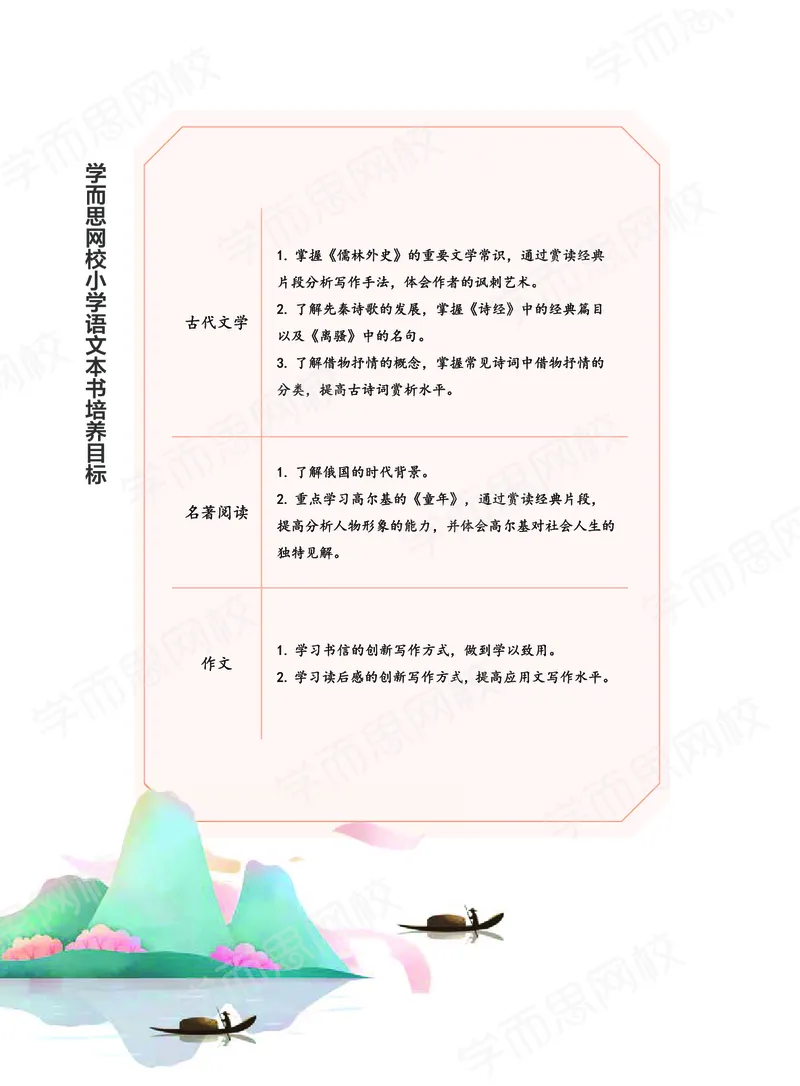 《2020秋下讲义五年级大语文直播班讲义-2e3df57e11aa_小学学而思全套_五年级全套_五年级2020年暑-2021年的直播课_2020年秋季课程五年级_2020年秋季课程五年级语文》第8页预览