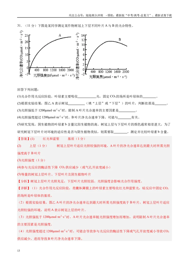 《信息必刷卷05（新课标卷，新疆、西藏专用）教师版_06-生物-高考总复习_专项复习_2025年_2025年高考考前必刷题（多地区）生物_2025年高考生物考前必刷卷（新课标卷，新疆、西藏专用）2套》第7页预览