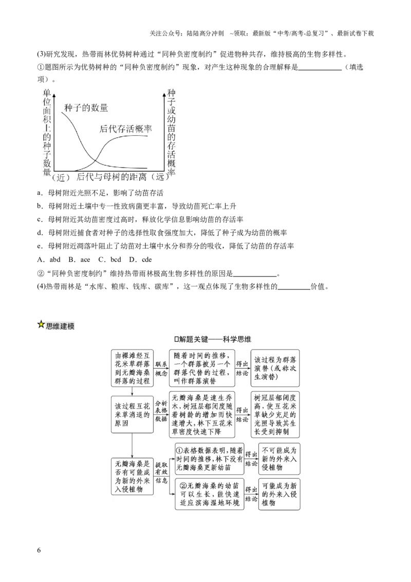 《压轴题04生物与环境（原卷版）_06-生物-高考总复习_三轮冲刺_压轴题2025年高考生物压轴题攻略》第6页预览