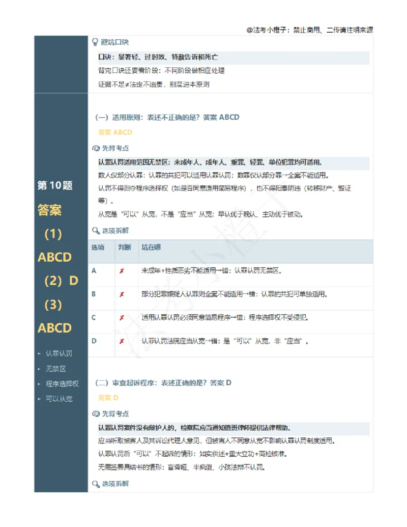 《向高甲100题跟课解析笔记_2026法考客观_其他_最后冲刺几页纸_向高甲考前100题考点集合》第9页预览