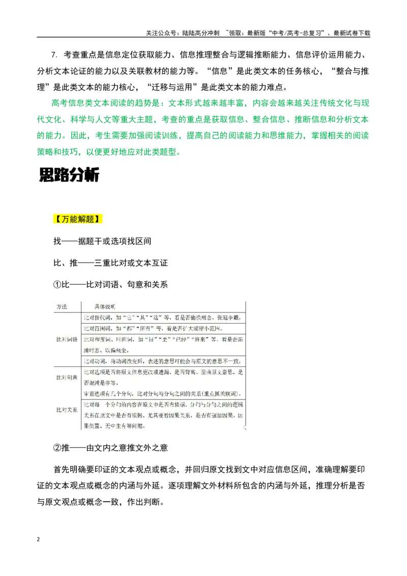 《信息类文本阅读之整体阅读备考-知识点闯关全覆盖（新高考专用）原卷版_一轮复习_2025年_2025年高考语文一轮复习知识点专项归纳真题练新高考专用_资料》第2页预览