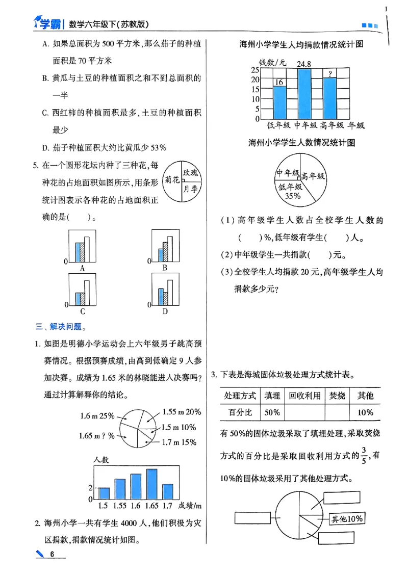 《2024春5星学霸6下数学（苏教）_小学学霸专题系列资料包：包括五星学霸、学霸默写、学霸作业本等资料_2024春五星学霸_苏教》第10页预览