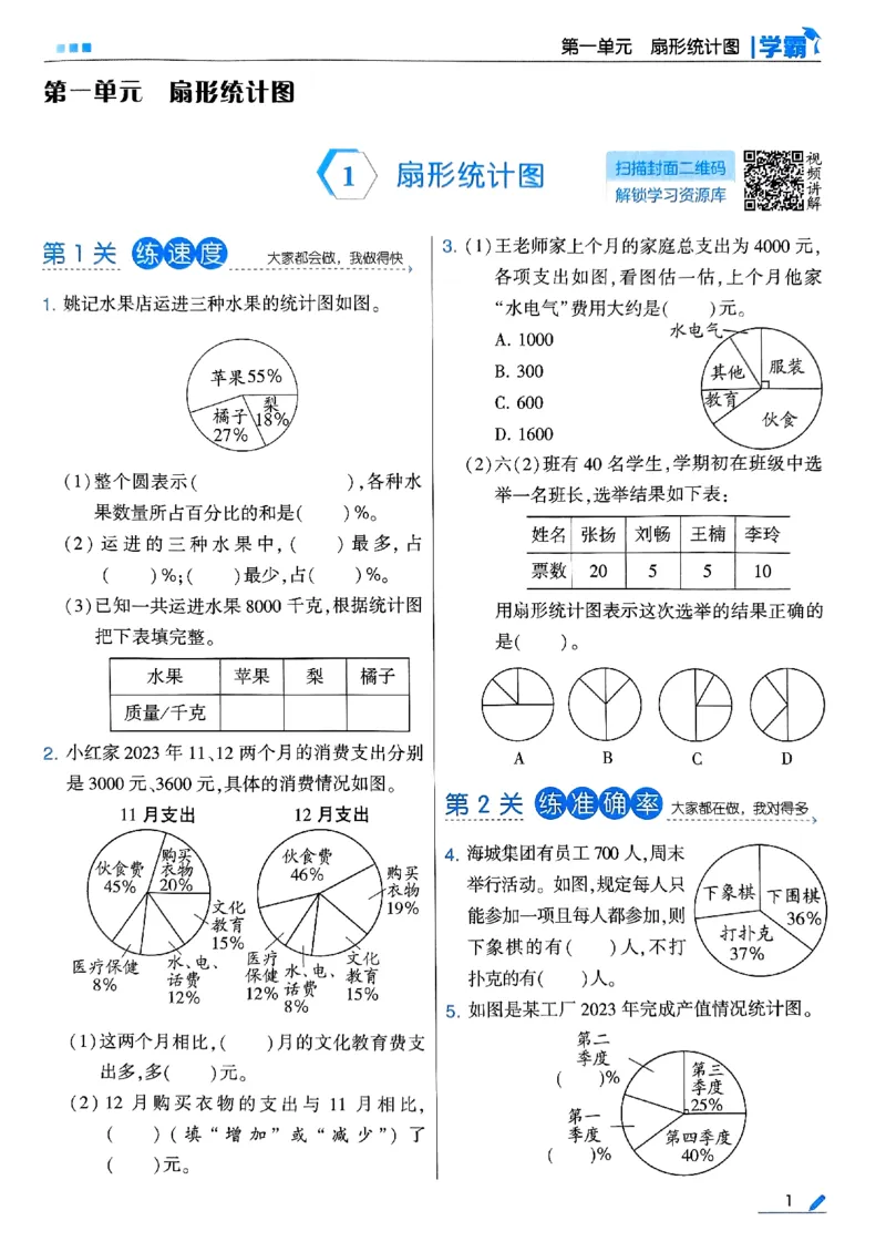 《2024春5星学霸6下数学（苏教）_小学学霸专题系列资料包：包括五星学霸、学霸默写、学霸作业本等资料_2024春五星学霸_苏教》第5页预览