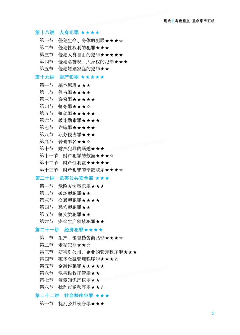 《刑法-重点章节和考查重点_2026法考客观_其他_法考客观题八科冲刺备考重点报告_0-底稿》第3页预览