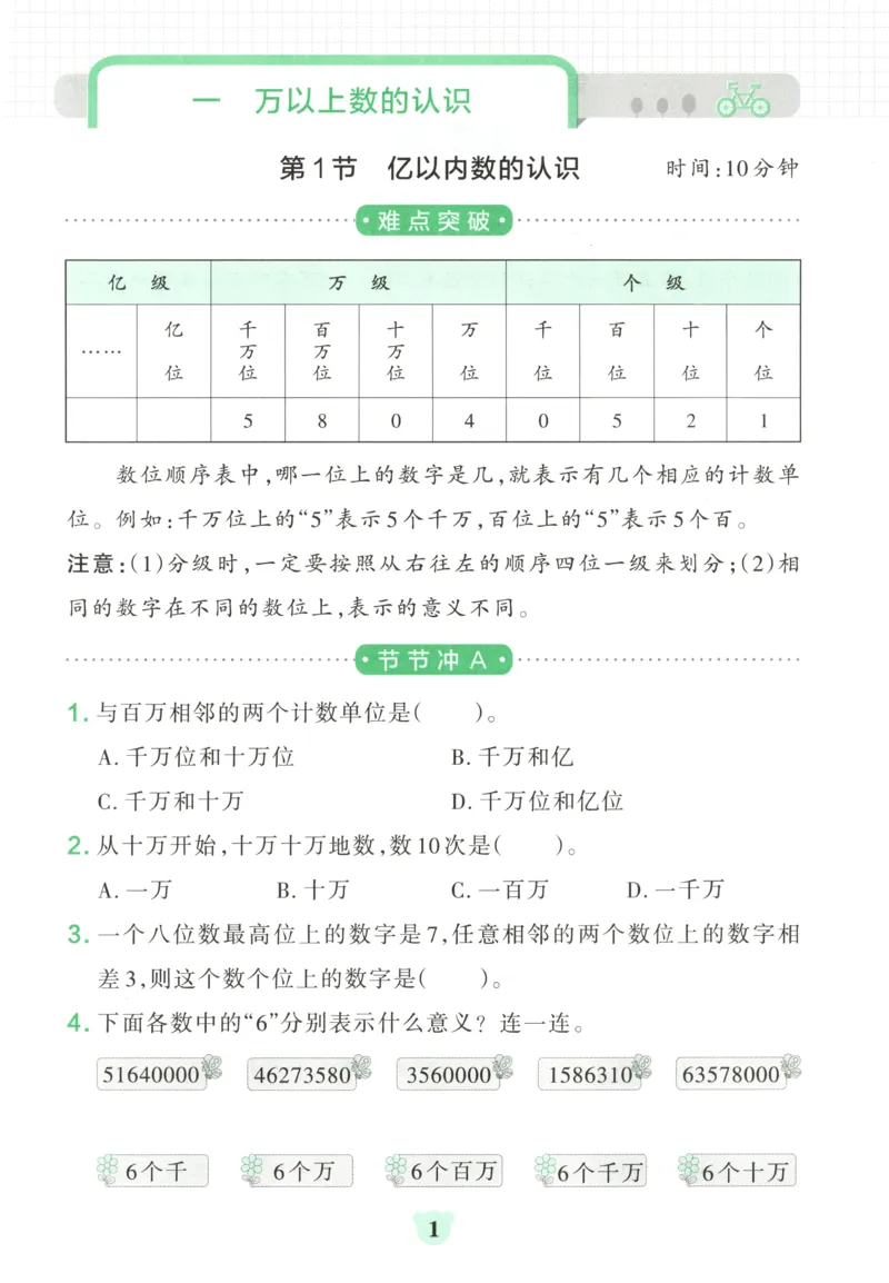 《26秋4上数学《小学学霸冲A卷》（人教版）_提优训练_2027版小学《小学学霸冲A卷》4-6年级上册（数学）（人教）》第3页预览