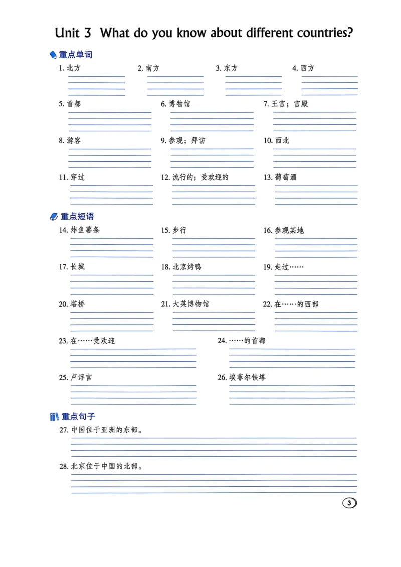 《26秋沪教牛津默写本_2026秋小学《典中点》3-6上英语（沪教）_5上》第3页预览