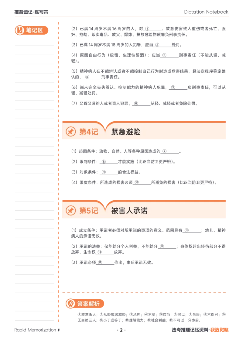 《26年刑法默写本_2026法考客观_其他_最后冲刺几页纸_26JX推背速记默写本（全）》第2页预览