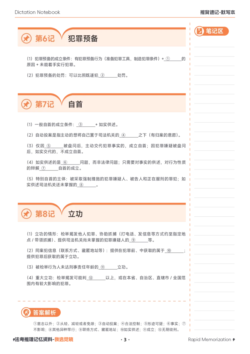 《26年刑法默写本_2026法考客观_其他_最后冲刺几页纸_26JX推背速记默写本（全）》第3页预览
