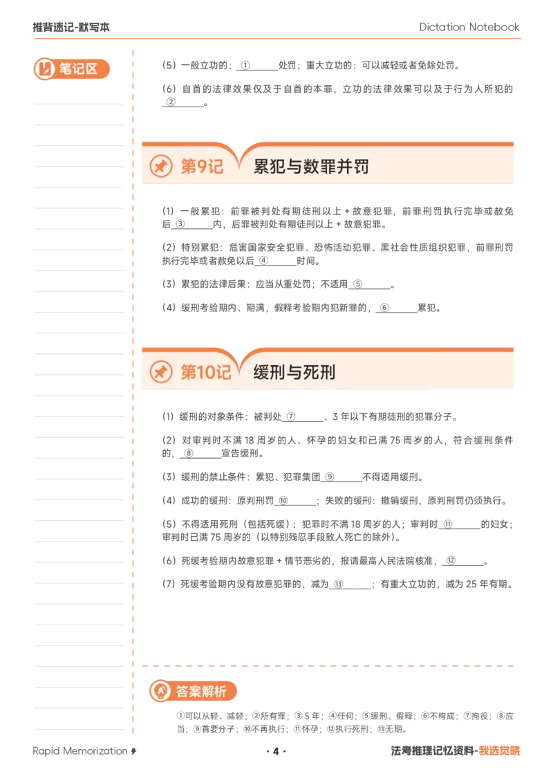 《26年刑法默写本_2026法考客观_其他_最后冲刺几页纸_26JX推背速记默写本（全）》第4页预览