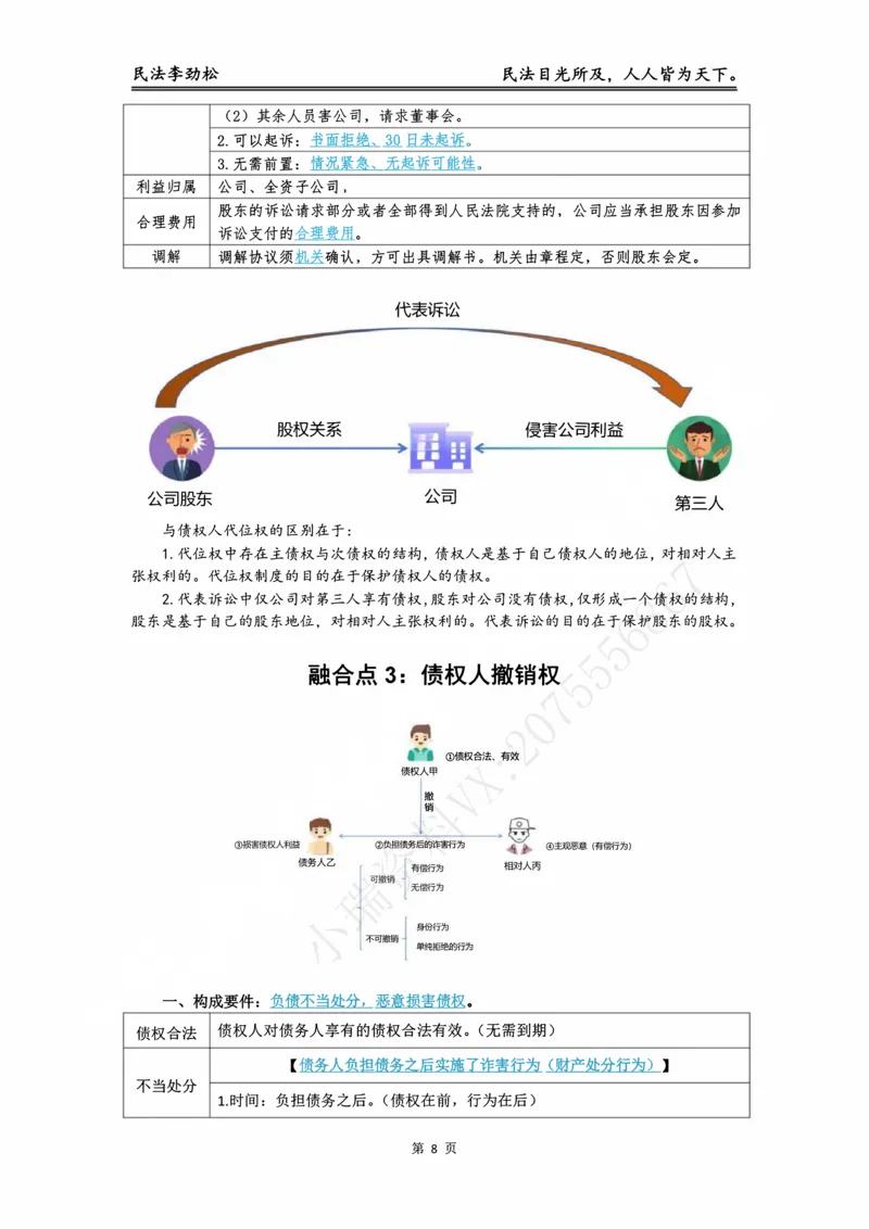 《阶段三民法融合阶段讲义（李劲松）(1)_2026法考主观_名师私塾_民综-刘安琪韩心怡李劲松_03融合阶段_03民法李劲松》第8页预览