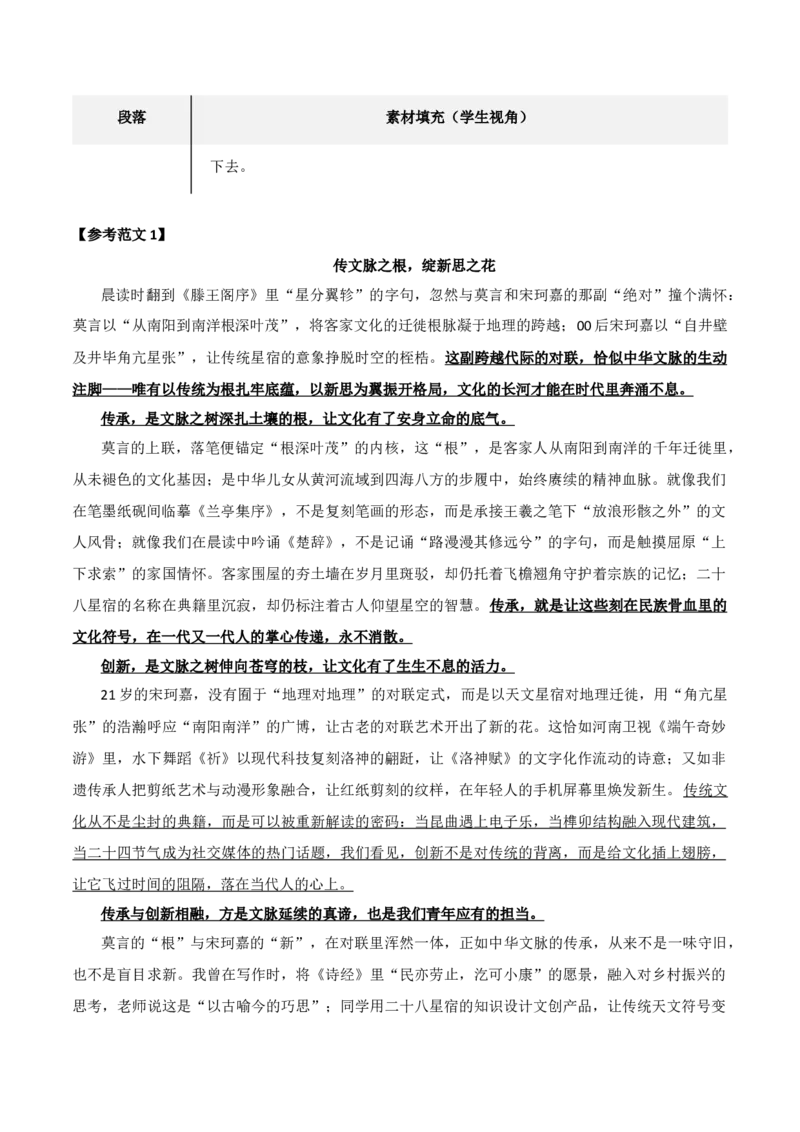 《四川省百师联盟高三一轮复习12月质量检测作文分析（新高考通用）_专项复习_2026年-语文专项复习_372026年新高考语文专题复习考点前沿+教考衔接》第3页预览