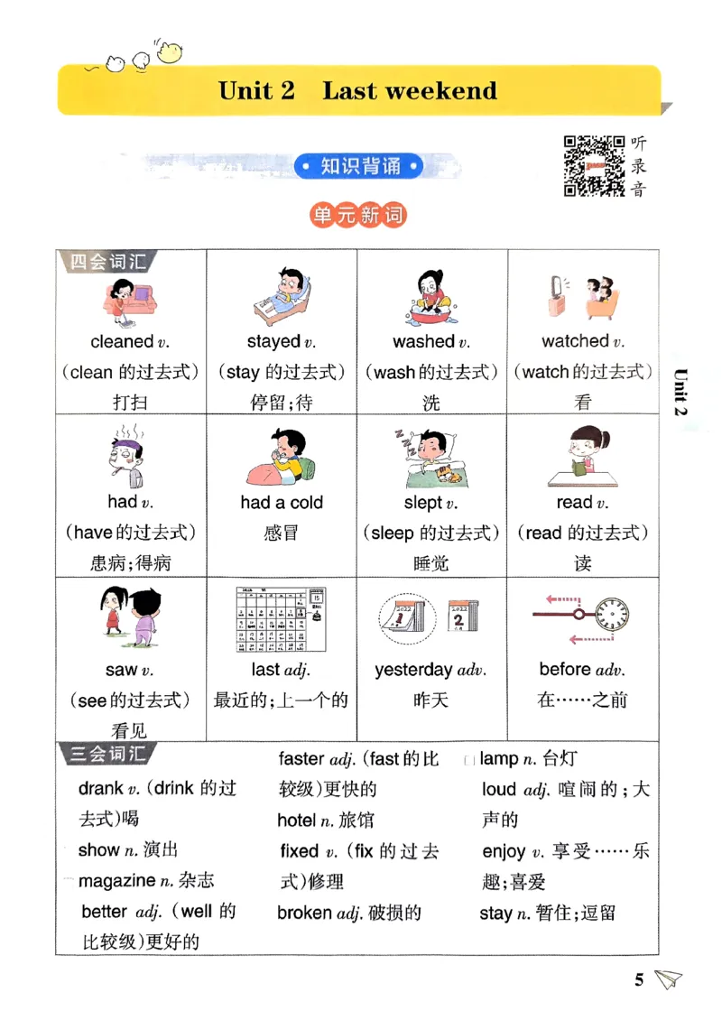 《2024春学霸作业本6下英语（人教）知识背诵与默写训练_小学学霸专题系列资料包：包括五星学霸、学霸默写、学霸作业本等资料_学霸作业本》第6页预览
