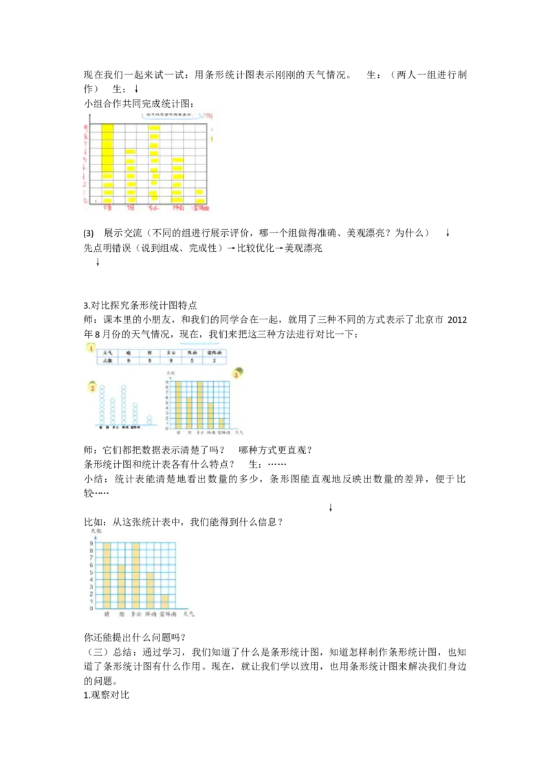 《条形统计图_人教版小学数学1-6上优质公开课教学视频+课件+教案_人教版小学数学4上优质公开课_人教数学公开课4上-精选_第七单元条形统计图_7.1条形统计图（黄老师）省级优质课》第3页预览