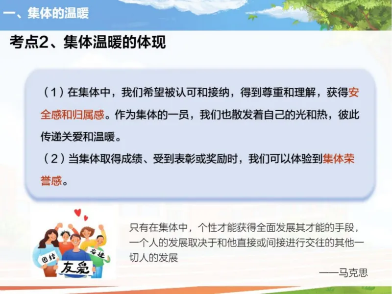 《24春下课件-初一第1讲集体生活邀请我-e50d5086b2f5_学而思初中1年级_2024春下初一_初一政治培训班（春下·全国版·A+）_讲义及拓展资料》第8页预览