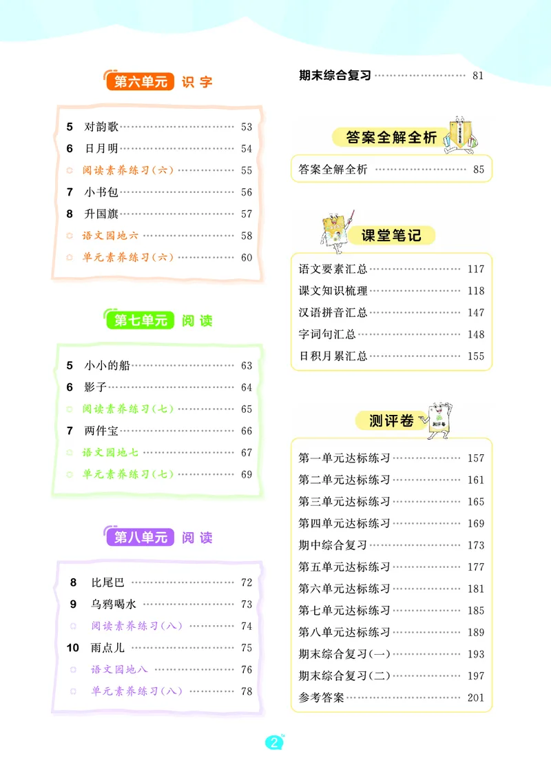 《天天练一上人教语文正文_1785480110542_52026秋小学《53》系列语数英_53天天练_🐐53默写大通关26年上册抢先语文》第4页预览
