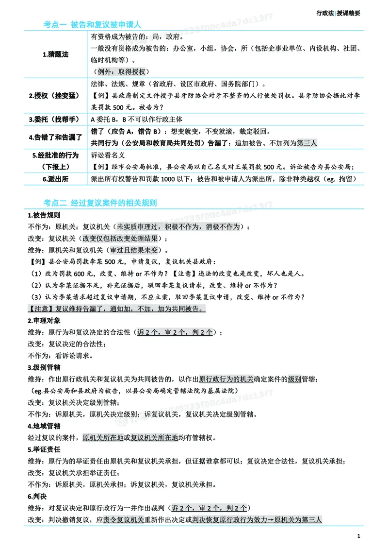 《26ZH考前聚焦-行政法李佳_2026法考客观_众-H_1926ZH考前聚焦_00讲义》第2页预览