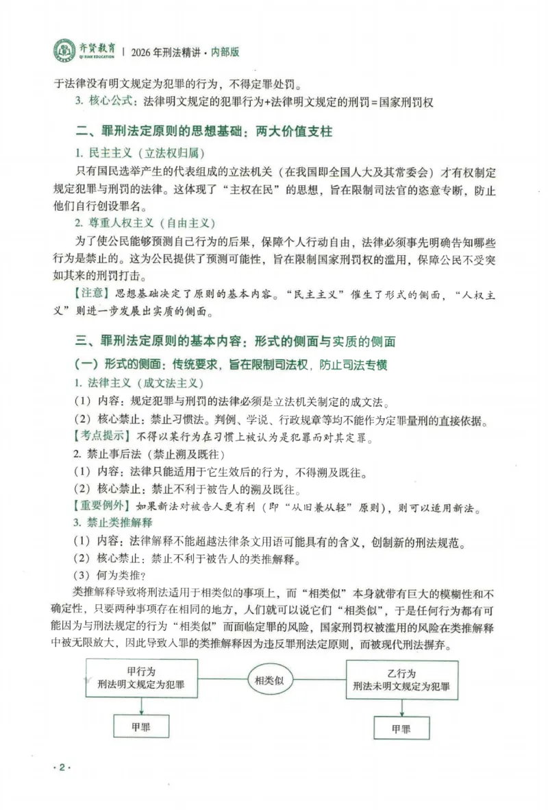 《2026齐贤客观内部精讲刑法-张宇琛_2026法考客观_齐--X_内部精讲_内部精讲张宇琛》第8页预览