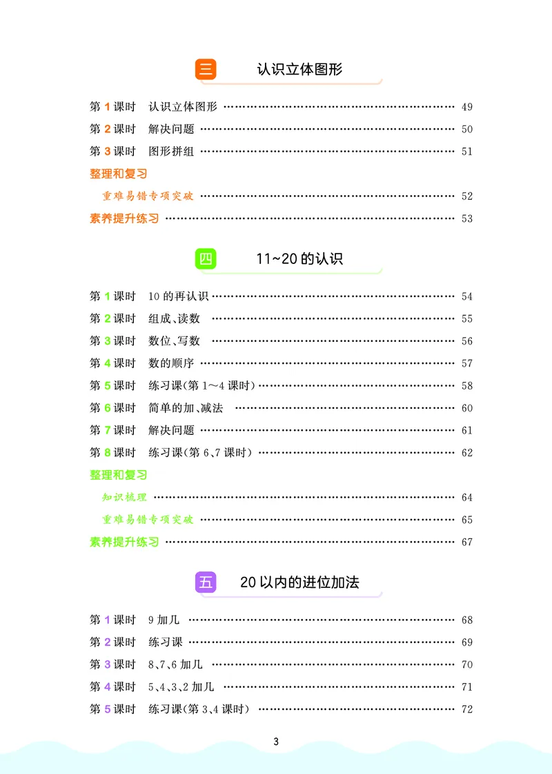 《天天练一上人教数学福建专版_1785486038255_52026秋小学《53》系列语数英_53天天练_🐐53天天练26年人教上册福建抢先》第5页预览