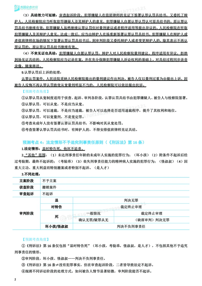 《26ZH考前聚焦-刑诉法左宁_2026法考客观_众-H_1926ZH考前聚焦_00讲义》第3页预览