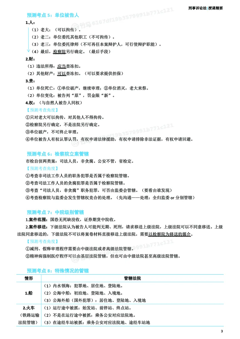 《26ZH考前聚焦-刑诉法左宁_2026法考客观_众-H_1926ZH考前聚焦_00讲义》第4页预览
