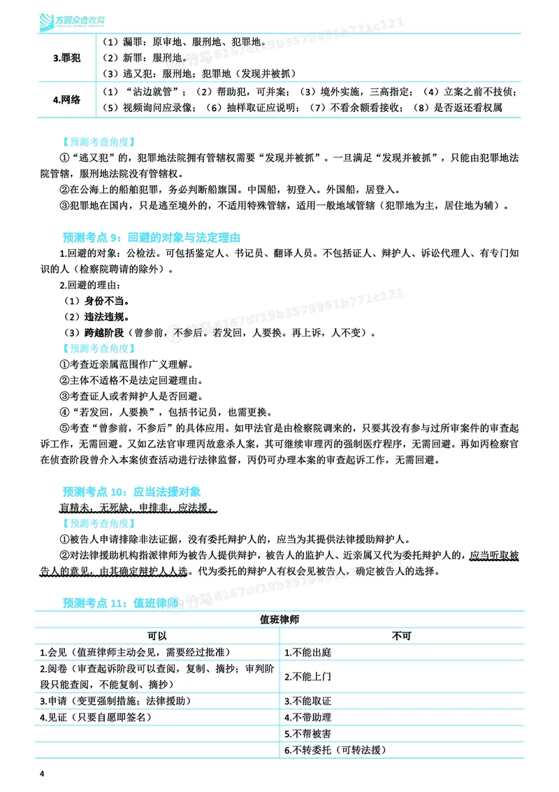 《26ZH考前聚焦-刑诉法左宁_2026法考客观_众-H_1926ZH考前聚焦_00讲义》第5页预览