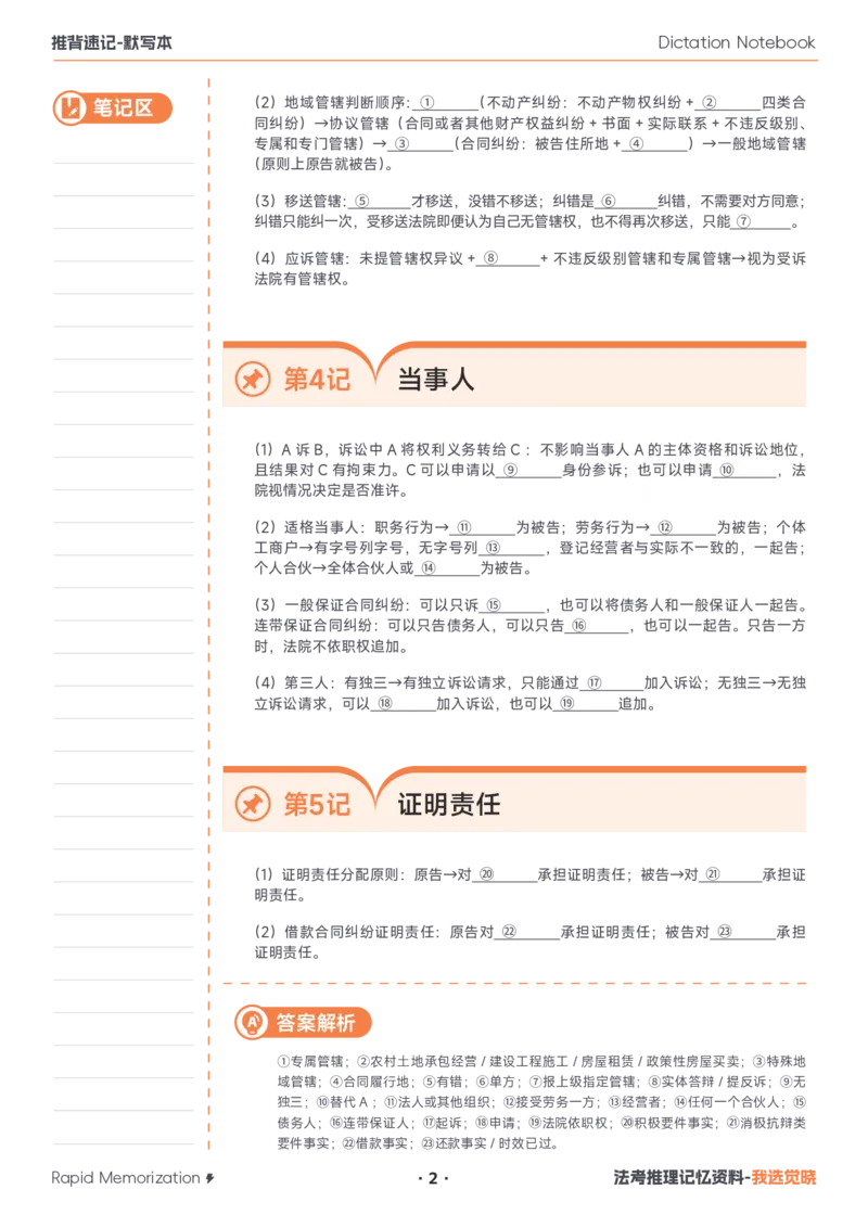 《26年民诉默写本_2026法考客观_其他_最后冲刺几页纸_26JX推背速记默写本（全）》第2页预览