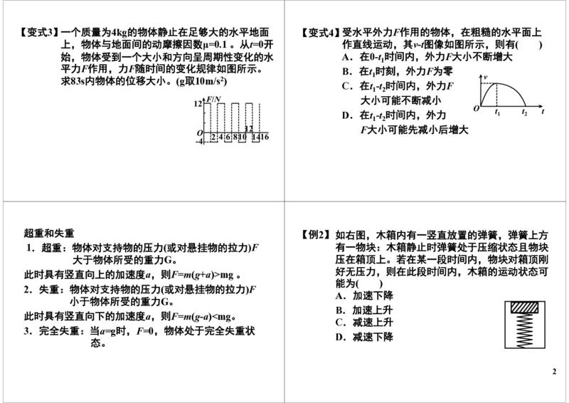 《牛顿定律的应用之动力学的两类问题-744852d9865c_学而思高三全套_高三录播课程各种版本_高三一轮二轮_21630=11964高考物理一轮总复习(含动量部分）-于亮61讲》第2页预览