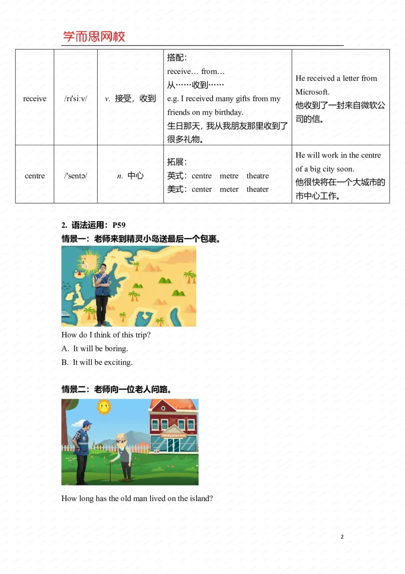 《U4-Ls2重点知识总结-695c402266ae_小学学而思全套_五年级全套_五年级2020年暑-2021年的直播课_2021年寒假课程五年级_2021寒五年级中外教双优系统课杨雅静完结_重点知识总结汇总版_U4》第2页预览