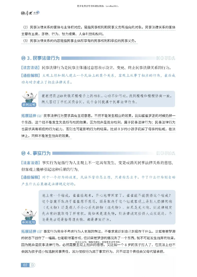 《民法名词解释-可搜索_2026法考客观_厚-D_2026HD名词解释合集视频+讲义_OCR讲义+视频2026厚大法考名词解释-民法崔红玉》第2页预览