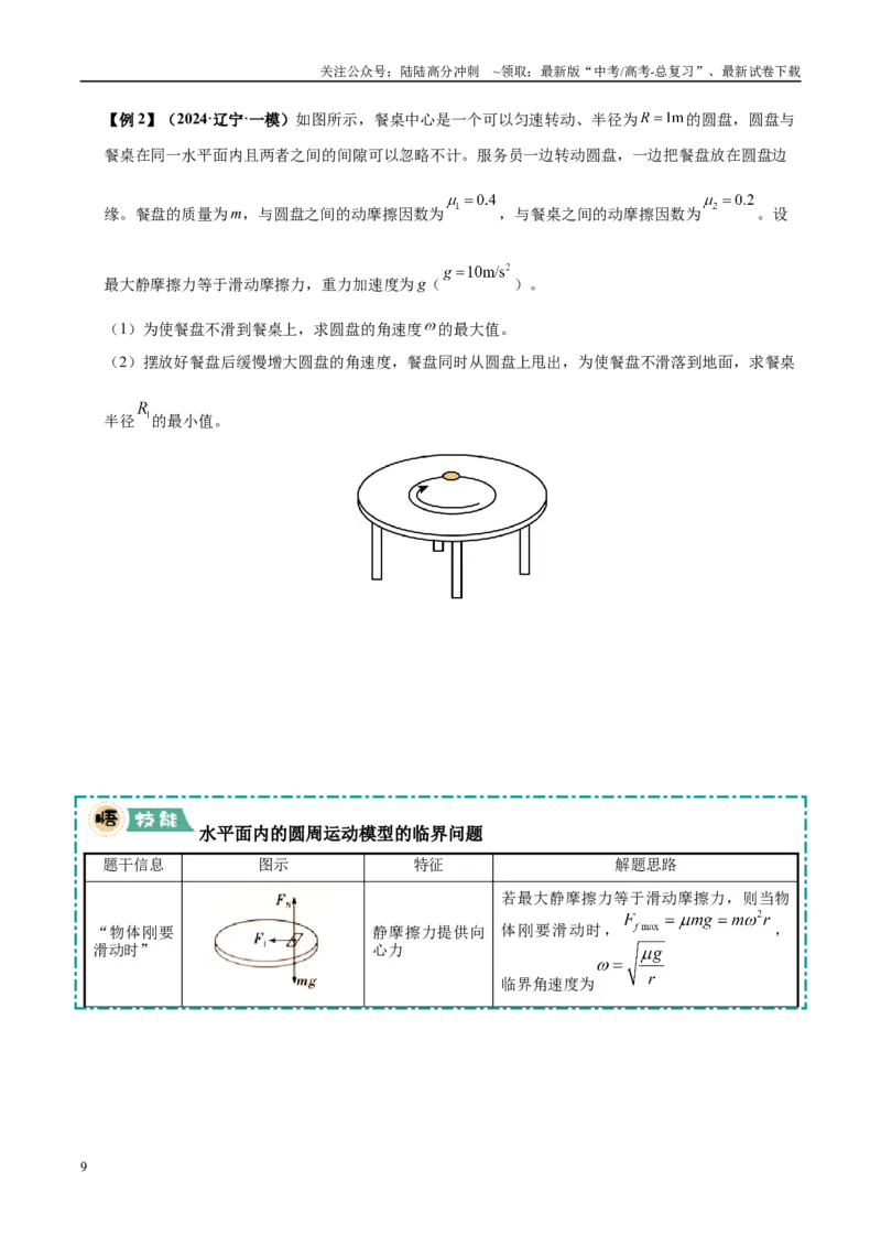 《大题02曲线运动（4大题型）（学生版）_04-物理-高考总复习_专项复习_2025年_2025年高考物理大题突破+限时集训（黑吉辽蒙专用）》第9页预览