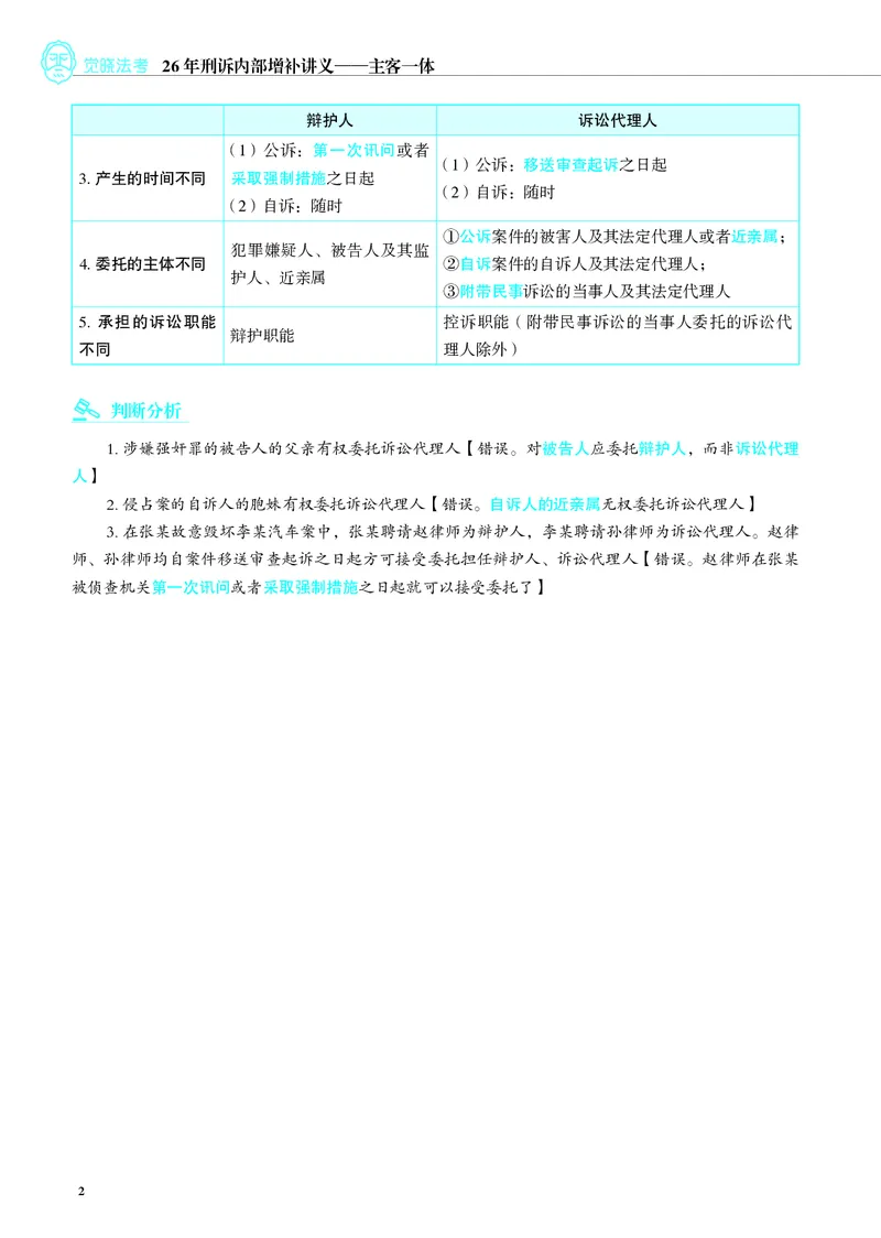 《彩色26年刑诉内部增补讲义_2026法考客观_觉-X_增补课程汇总_刑诉肖沛权增补课程》第2页预览