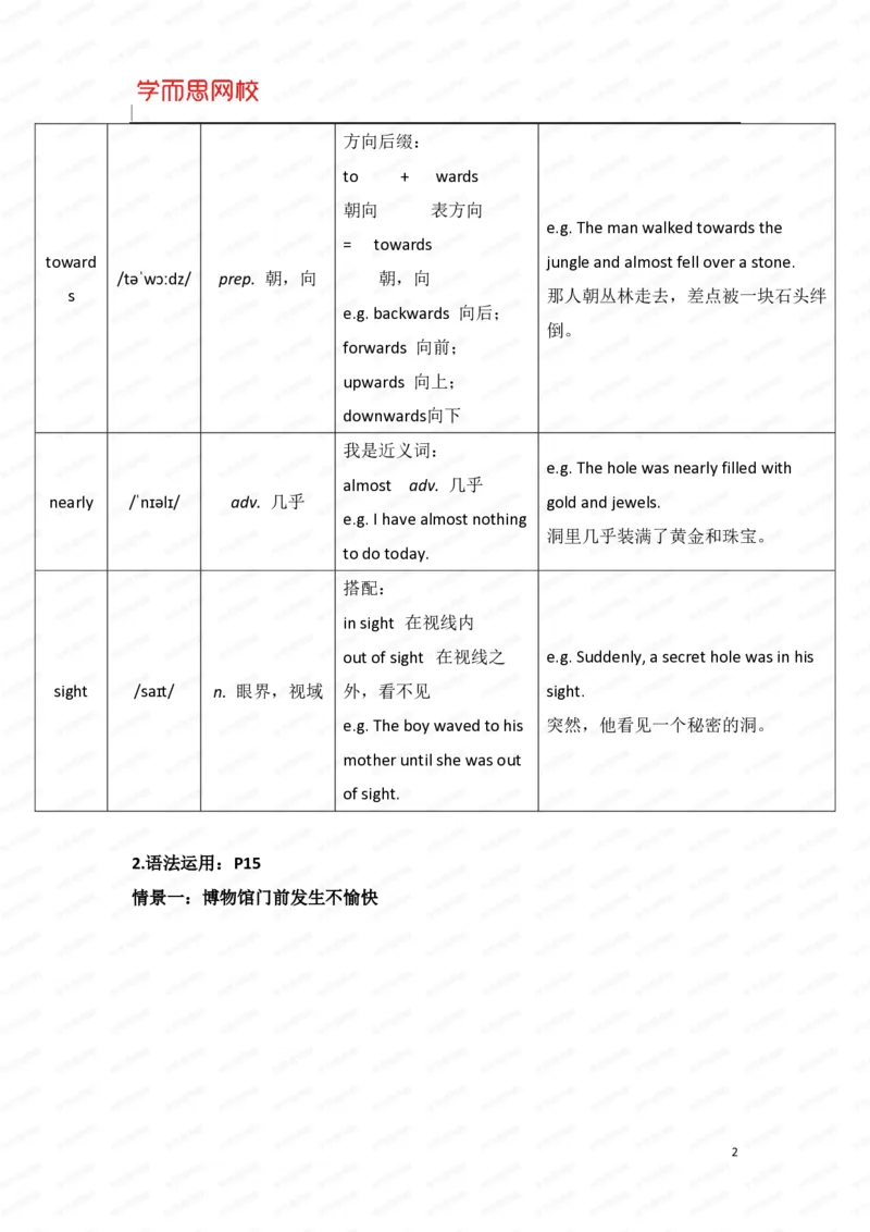 《暑假六年级SS班U6-L2重点知识总结-48a76d758f6d_小学学而思全套_六年级全套_六年级2020年暑-2021年春直播课程_2020年暑假课程六年级_2020年暑假课程六年级_2020年暑假课程六年级英语》第2页预览