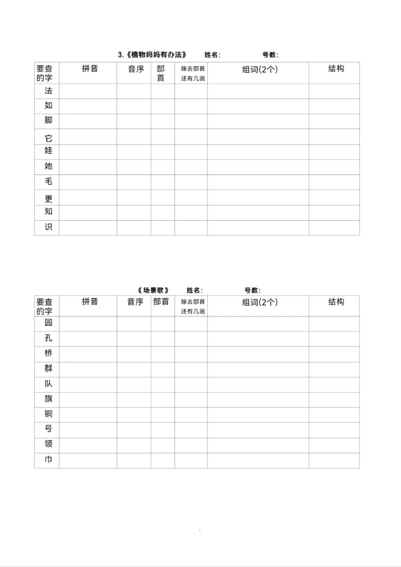 《10.5二年级上册语文查字典专项练习(3)_2年级上册同步教辅_2上-语文_二上语文-专项练习》第2页预览