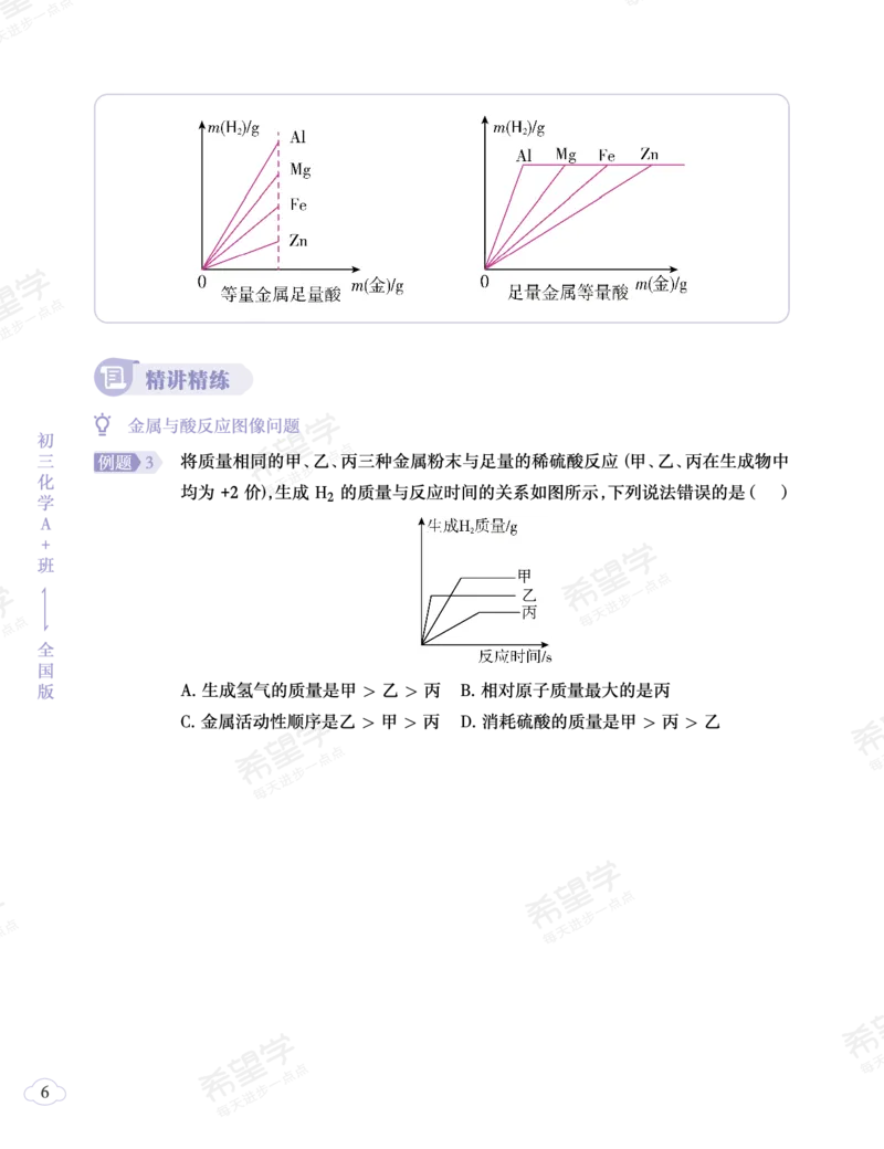 《初三化学培训班学习用书-春下-全国版A加-讲义2-正文-8d1e23ef8ba0_学而思初中3年级_2024春下初三_09.2024春下初三化学A+班陈潭飞_讲义及拓展资料》第10页预览