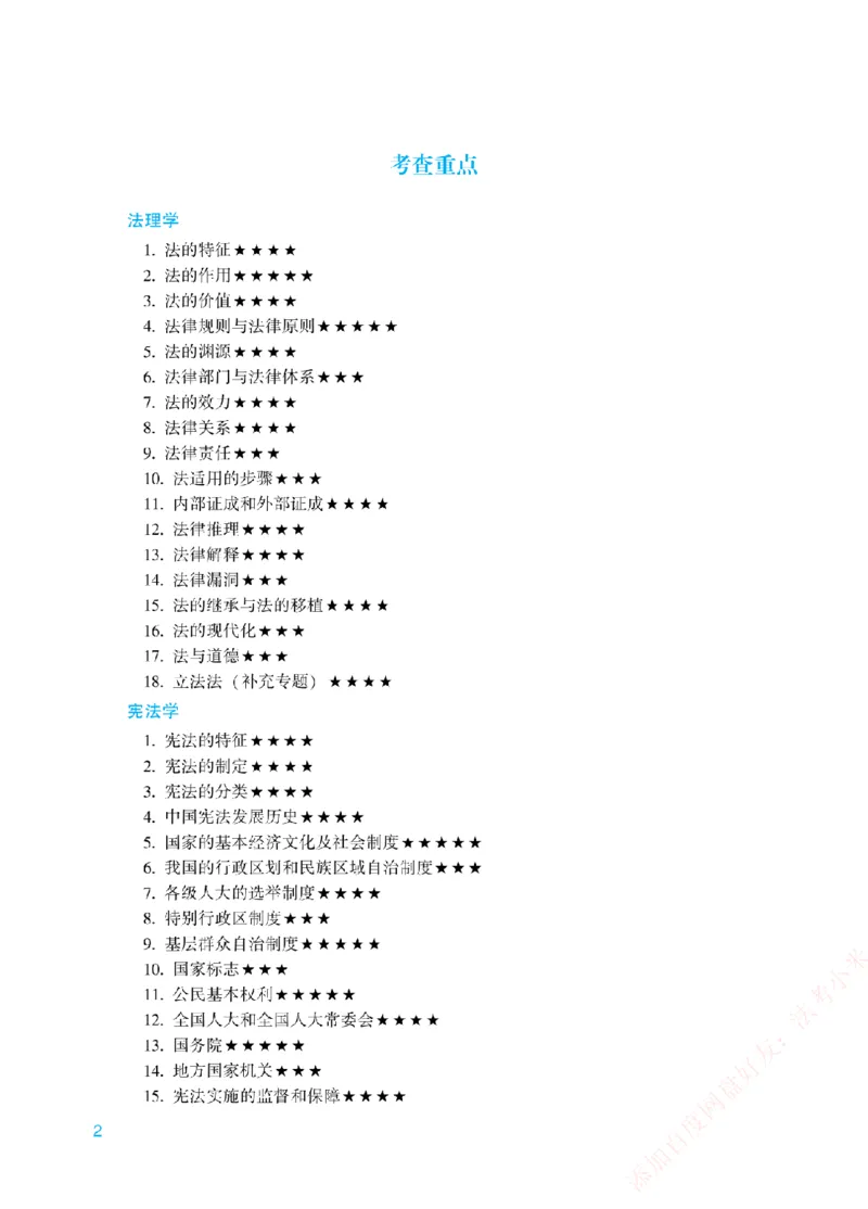 《重点章节和考查重点-理论法_2026法考客观_众-H_2026法考系统强化（内部）合集_00.配套资料(含知识点汇总)_07.内部系统强化课考查重点》第2页预览